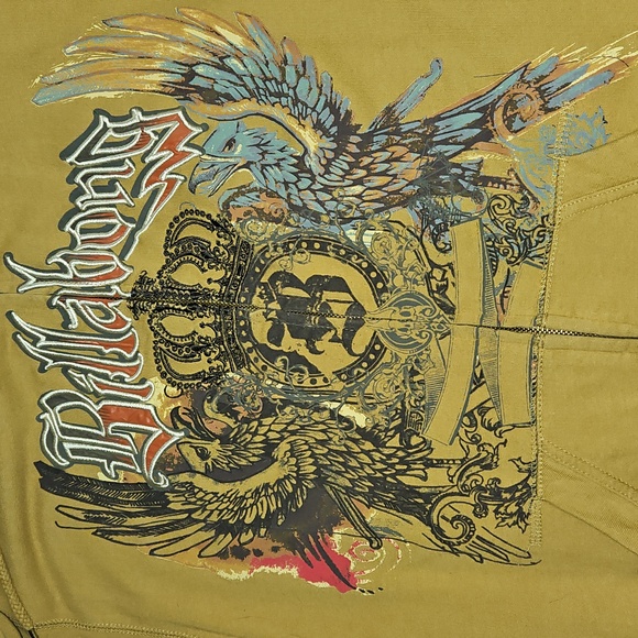 Billabong Woman's Mustard Hoodie. Length 28". Size L - Picture 2 of 4